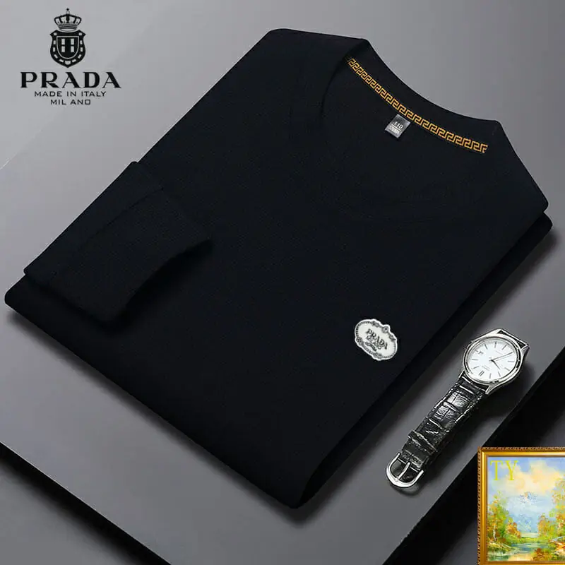 prada sweatshirt manches longues pour homme s_124b70b